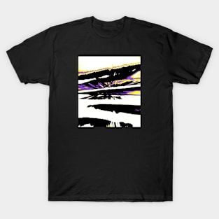 Nonbinary Pride Abstract Paint Zoom Design T-Shirt